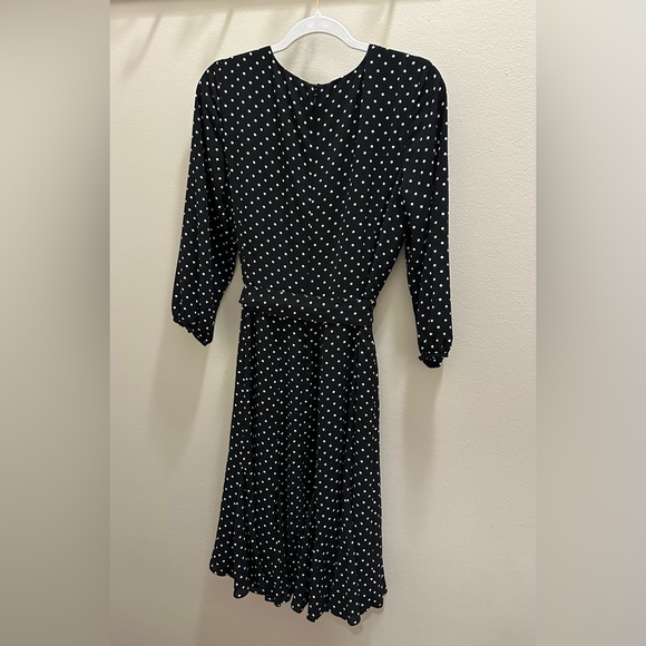 Talbots Ditsy Dot Fit & Flare Dress - Picture 4 of 14